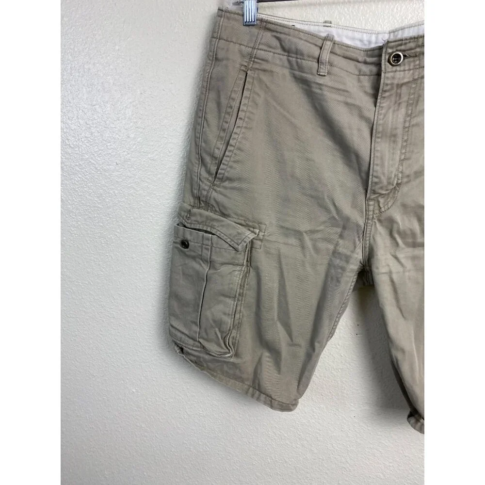 Levi's 10" Cargo Shorts Mens Size 32 Brown Cotton 10" Y2K 90s Utility Casual - Picture 10 of 15